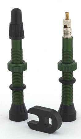WYCOFANE Trezado valves for tubeless, green, 2pcs.